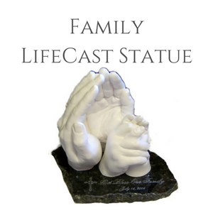 Family of hands lifecasts