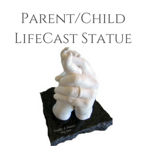 Parent Child LifeCast Statue Holding Hands
