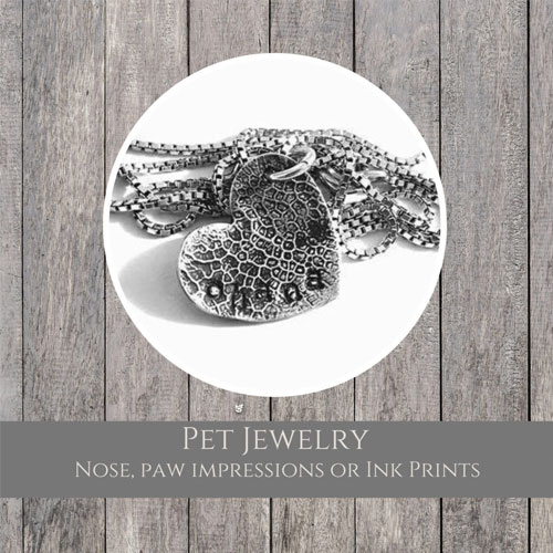 WP Creations Pet Paw or Nose Sterling Silver Jewelry